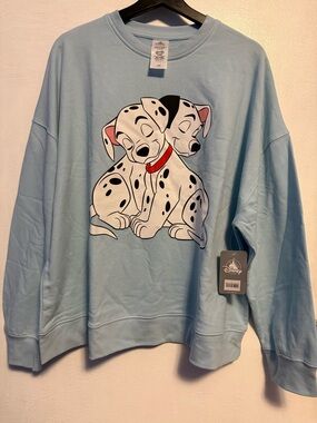 Disney Parks 2024 101 Dalmatians Light Weight Sweatshirt New Size L